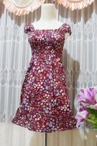 DRESS KERUT PENDEK DRESS WANITA DEWASA