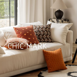 Luxurious Embroidered Floral Sofa Pillowcase Detachable Window Seat Cushion Cover Home Decorative Pillow Slipcover