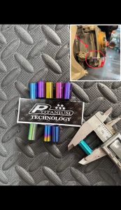 (Canh Titan Gr5) Ắc canh 6li Titanium Boushing Raidiator gắn Vario Ab Sh Adv các loại xe thông dụng