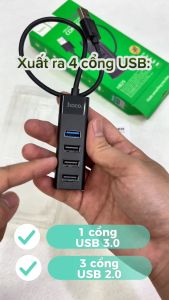 Bộ Chia Cổng USB 2.0 USB 3.0 Hoco HB25 Chính Hãng