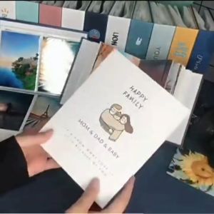 Buku Album 4R 100 Slot Photo Album Keluarga Album Murah Motif Kartun