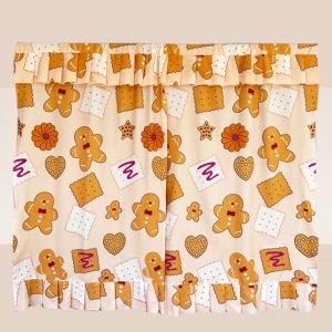 เลทรา ม่านลายการ์ตูน ม่านหน้าต่างบานคู่ 160x120 คู่กว้าง