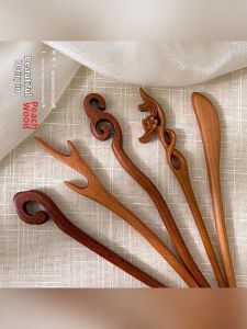 LULU LAM | New Chinese Style Wooden Hair Pin
