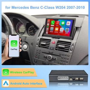 Wireless CarPlay & Wireless Android Auto Smart Module for Mercedes Benz C Class W204 2007-2010 Radio Car DVD Player Mirror Link