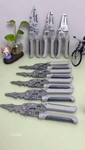 10-In-1 Wire Stripper And Crimper A Very Practical Multifunctional Tool Multifunctional Electrician Pliers Used For Wire Splitting And Stripping Designed For Electricians Pvc Non-Slip Rubber Handle Wire Crimping Pliers Wire Cutters Wire Winders