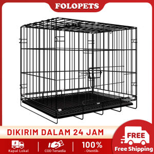 FOLOPETS Kandang Kucing/Anjing Lipat Ukuran 60x42x50 Tingkat 1 Pakai Roda Tingkat 1 Dan Standar