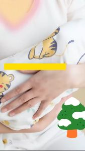 Khăn choàng che bé khi bú khi đi ra ngoài vải 100% cotton kèm túi đựng | OEM