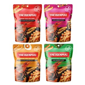 MAOWO | Shrimp Flavored Thai Brown Rice Snacks Non-Fried