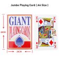 Giant Jumbo Poker Cards Casino Full Deck Oversized Playing Card Big Size High Quality A4 size 巨型超大扑克牌. 