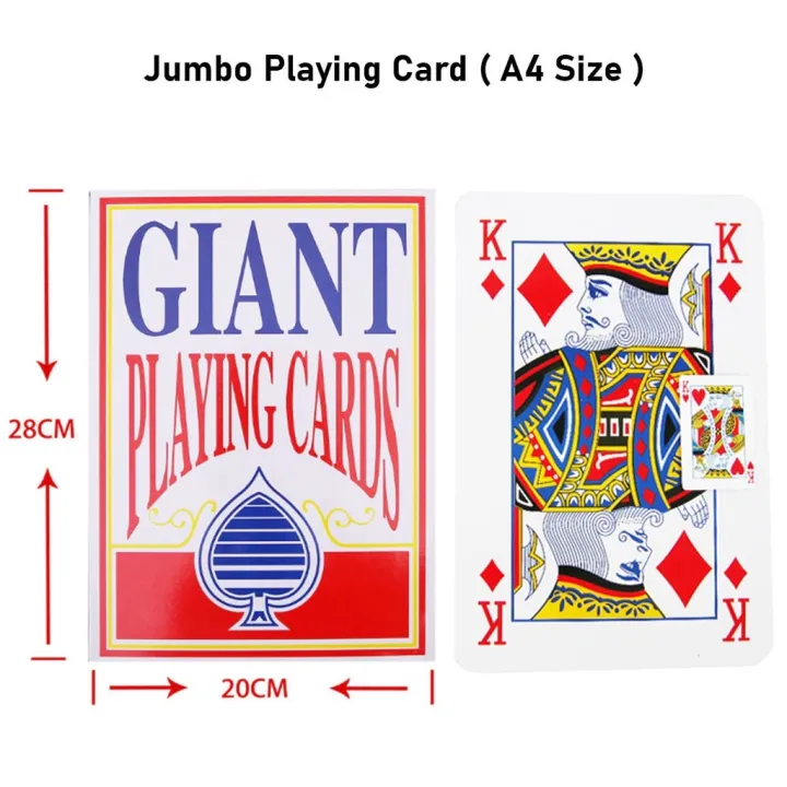 Giant%20Jumbo%20Poker%20Cards%20Casino%20Full%20Deck%20Oversized%20Playing%20Card%20Big%20Size%20High%20Quality%20A4%20size%20%E5%B7%A8%E5%9E%8B%E8%B6%85%E5%A4%A7%E6%89%91%E5%85%8B%E7%89%8C%20-%20Image%209