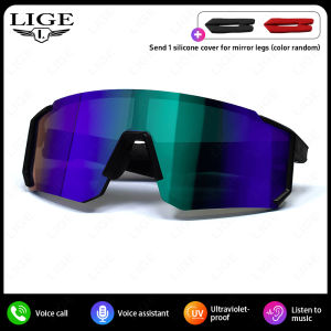 2025 Cycling Glasses AI Smart Wireless Men Women Sports Eyewear Music Play Ultraviolet-proof Outdoor Smart Sunglasses