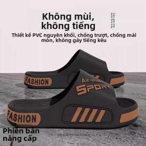 MONLEYTA | Dép nam chống trượt thoáng khí mùa hè đế cao su đế dày thời trang thoải mái thoáng khí dùng trong nhà và ngoài trời