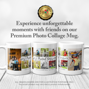 Best Friend Forever Photo Collage Mug-8 Photos | Perfect for International Friendship Day Presents!