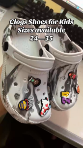 kids Clogs Casual Embroidered Pattern Rubber Sandals with Graphic Print for kids