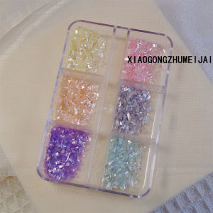 Natural Material Shell Pieces Nail Art Decorations Colored Abalone Shells New Style Shell Stone Design Diamond Decorated