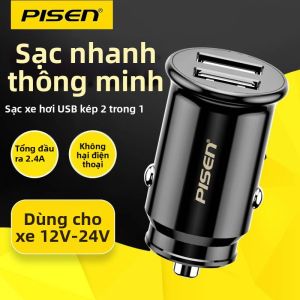 PISEN | Cục Sạc Ô Tô Ba-trong-một 10W