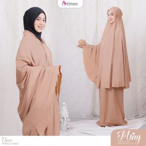 KHIMARA MUKENA MINY TRAVELLING SEGENGGAM TANGAN RESLETING DAGU PARASUT KOREA PREMIUM