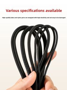 High Elasticity Durable Strong Black Rubber Band