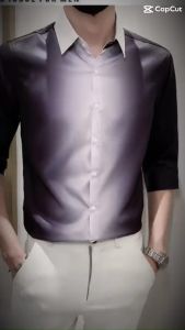 Áo sơ mi áo sơ mi nam thiết kế in  mẫu in sợi tản nhiệtcực kì thoáng mát cực hot -Mã H62