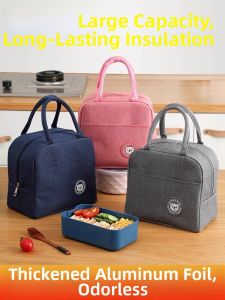Thermal Insulated Lunch Bag Waterproof Greaseproof Thickened Aluminum Foil Meal Tote