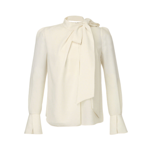 PIAOYA | Black Design Sense Ribbon Female Shirt