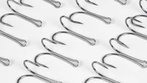 Fishing Double Hooks Set Classic High Carbon Steel Dual Frog Hooks Barb Fishing Bait Hooks Saltwater Freshwater 1#-8#