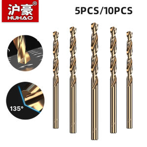 HUHAO 5/10pcs HSS M43 Cobalt Drill Bit Set 0.4mm-14mm Shank Drill Bit For Wood Metal Stainless Steel Drilling Hole Cutter Tools