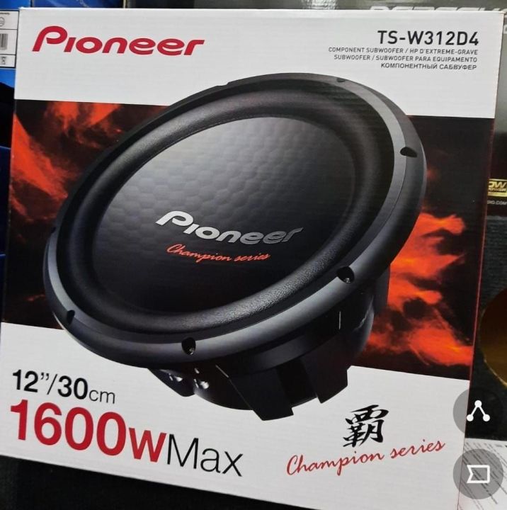 subwoofer PIONEER TS-W312D4 12inch double voice coil/pioneer ts w312d4  Lazada Indonesia