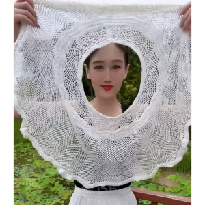 Áo Khoác Lông Cừu Lụa Cotton Mùa Xuân Hè Mới Cho Nữ Thời Trang Khoét Lỗ Áo Khoác Bảo Vệ Vai Trong Phòng Điều Hòa