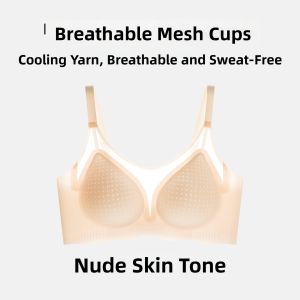 Breathable Minimizing Bra Light and Slim Herbal
