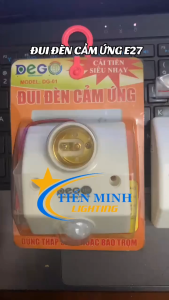 Đui đèn cảm ứng chuyển động hồng ngoại E27-Loại tốt/Loại thường Tự động bật tắt Góc quét rộng 360 độ theo hình cầu Cảm biến chuyển động hồng ngoại