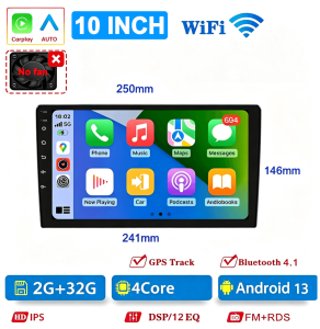 8Core Android 13 7/9/10“ Universal64G Autoradio android Central Multimedia Smart car systems For Toyota VW Fiat