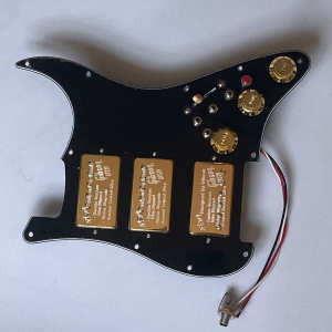 Prewired Loaded Guitar Stratocaster Pickguard HHH Pick Guard Gibson Alnico 5 Humbucker Pickups Coil Splitting Switch for Fender Electric Guitar Accessories