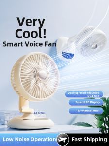 Portable Mini Fan Automatic Oscillation USB Charging Home Office Desktop Wall-Mounted Two-Use Lightweight High Wind Power 1307A07