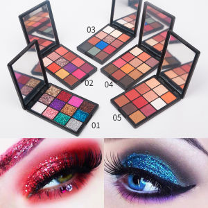 Bảng Phấn Mắt 12 Màu Dành Cho Nữ Nhiều Màu Chống Thấm Nước Mờ & Bột Lấp Lánh Mỹ Phẩm Trang Điểm Mắt Lâu Trôi