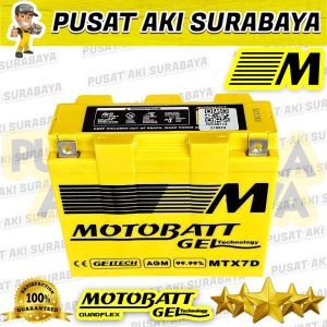 MOTOBATT MTX7D ASLI AKI GEL MOTOR ORIGINAL ACCU YAMAHA SCORPIO Z NOUVO Z HONDA TIREV TIGER REVO JAMINAN GARANSI YB7B-B