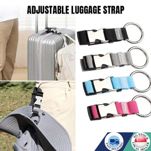🇸🇬Adjustable Luggage Strap Luggage Hanger Travel Adjustable Luggage Bins Luggage Belt Buckled Luggage Straps Buckle