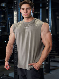 เสื้อกั๊กออกกำลังกายแบบลำลองสำหรับผู้ชาย ฤดูร้อน 2024 แขนกุด ทรงเข้ารูป สำหรับออกกำลังกายกลางแจ้ง วิ่ง ว่ายน้ำ ปั่นจักรยาน