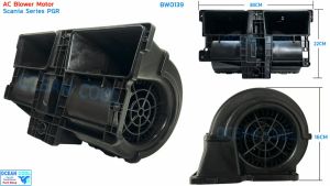 โบลเวอร์ สแกนเนีย รุ่น2 24v P-SERIES  Bw0139 Blower  Scania P-SERIES Scania PGRT - ซีรี่ย์ พัดลม ตู้แอร์ พัดลมแอร์