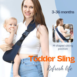 VREN Baby Sling Carrier Ergonomic Adjustable Single Tooder Sling for Newborn