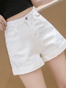 กางเกงขาสั้นผ้ายีนส์เอวสูงทรงเอหลวมๆ สำหรับผู้หญิง กางเกงขายาวทรงตรงลำลองฤดูร้อน กางเกงยีนส์ทรงเข้ารูปสำหรับใส่กลางแจ้ง