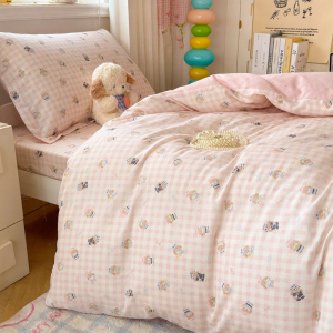 Nanjiren | Cotton Bed Set for College Dorms 3 Pieces