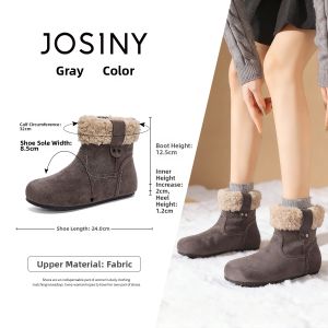Josiny | Thick Sole Insulating Hidden Heel Snow Boots