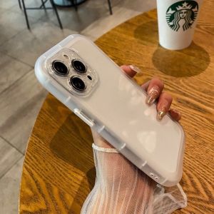 In Stock Mattee Crystal Shockproof Phone Casing for IPhone X XR XS Max 11 12 13 14 15 16 Pro Max Plus Rounded Drop Frosted Phone Case