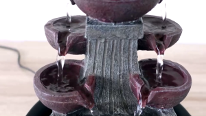 น้ำล้นโชคดี น้ำพูดตั๊งโต๊ะ 4ชั้น มีเงิน มีทอง รุ่นน้ำตกจำลอง แถมฟรี ปั๊มน้ำ ค่าผลิตภัณฑ์ 199 บาท