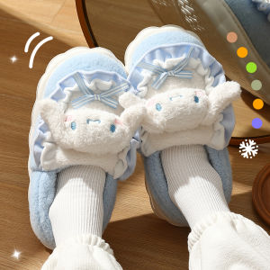 Dép Cotton Chống Trượt Cho Nữ Dép Cotton Mùa Thu Đông 2025 Dép Cotton Trong Nhà Phong Cách Dễ Thương EVA Đế Mềm