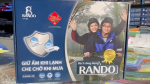 Áo Mưa Bộ Vải Dù 2 Lớp RB2 Đi Mưa Giữ Ấm GIÁ SỈ RANDO Chính Hãng Nhanh Khô Bền Bỉ Không Thấm Nước Cho Nam Nữ