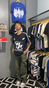 Tshirt Boxy Fit Subliminal Black and White Kaos Skena Pria wanita Cotton 20s 200gsm Full tag