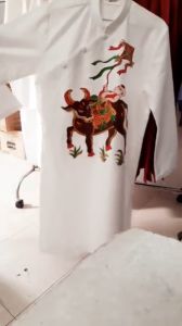 ÁO DÀI CÁCH TÂN VẼ TRANH ĐÔNG HỒ BIG SIZE CHO THIẾU NIÊN 10-14 TUỔI