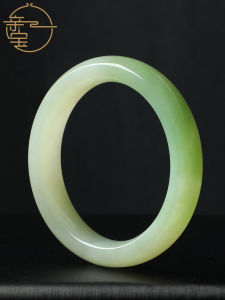 QINBAOSHUIJING | Natural Turquoise Jade Bangle for Women